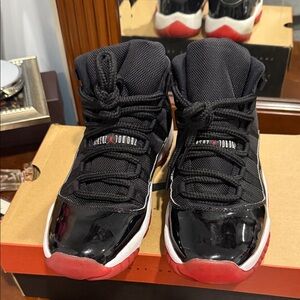 Kids Black and Red Sneakers